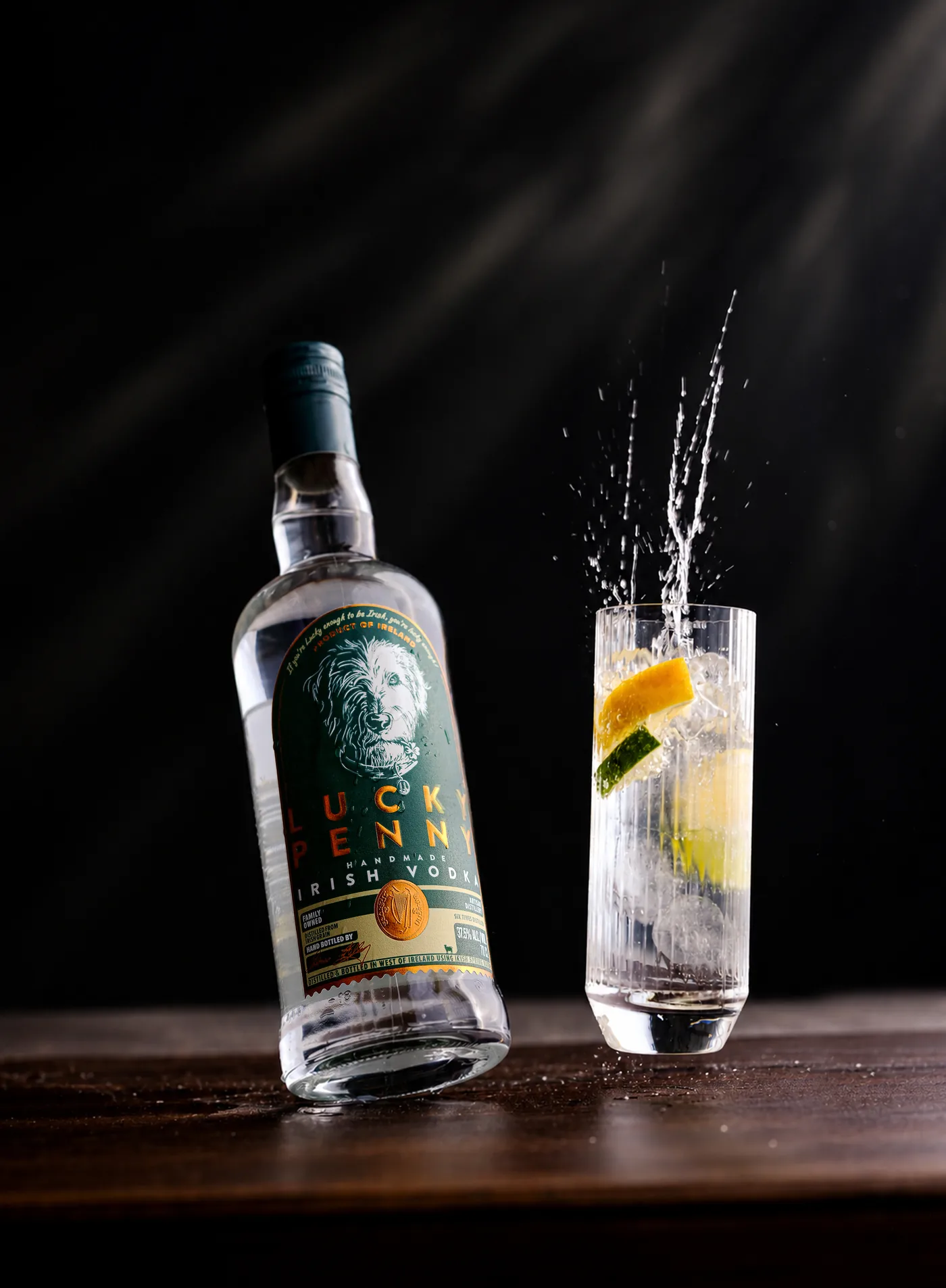 Lucky Penny vodka drink setting